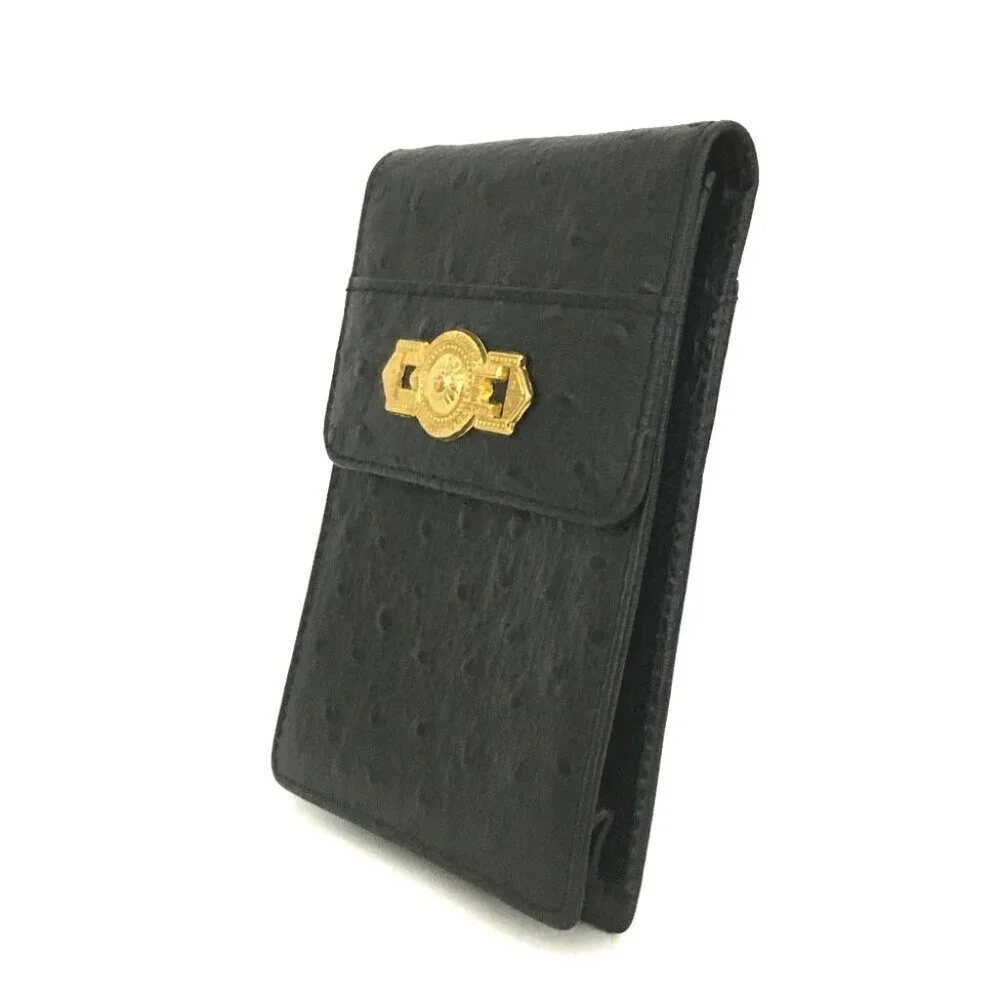 ❌SOLD❌Authentic VERSACE Sunburst Leather Accessory Pouch - Picture 3 of 10